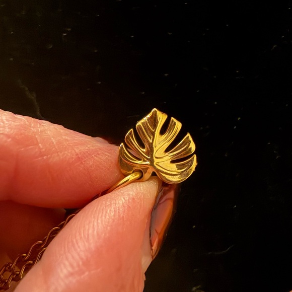 Pandora Infinity Chain Necklace & Pandora Sparkling Monstera Leaf Dangle Charm - Picture 6 of 16